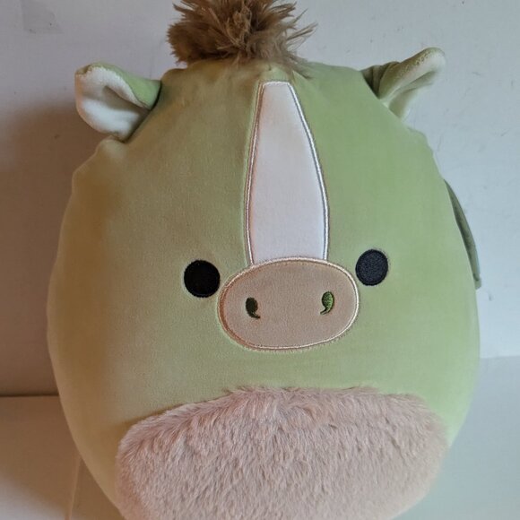 NWT Cute 12" Billy Green Horse Squishmallows Farm Squad Christmas Holiday Gift - Picture 2 of 9